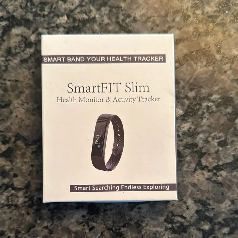 SmartFIT Slim Black Health Monitor & Activity Tracker NWT